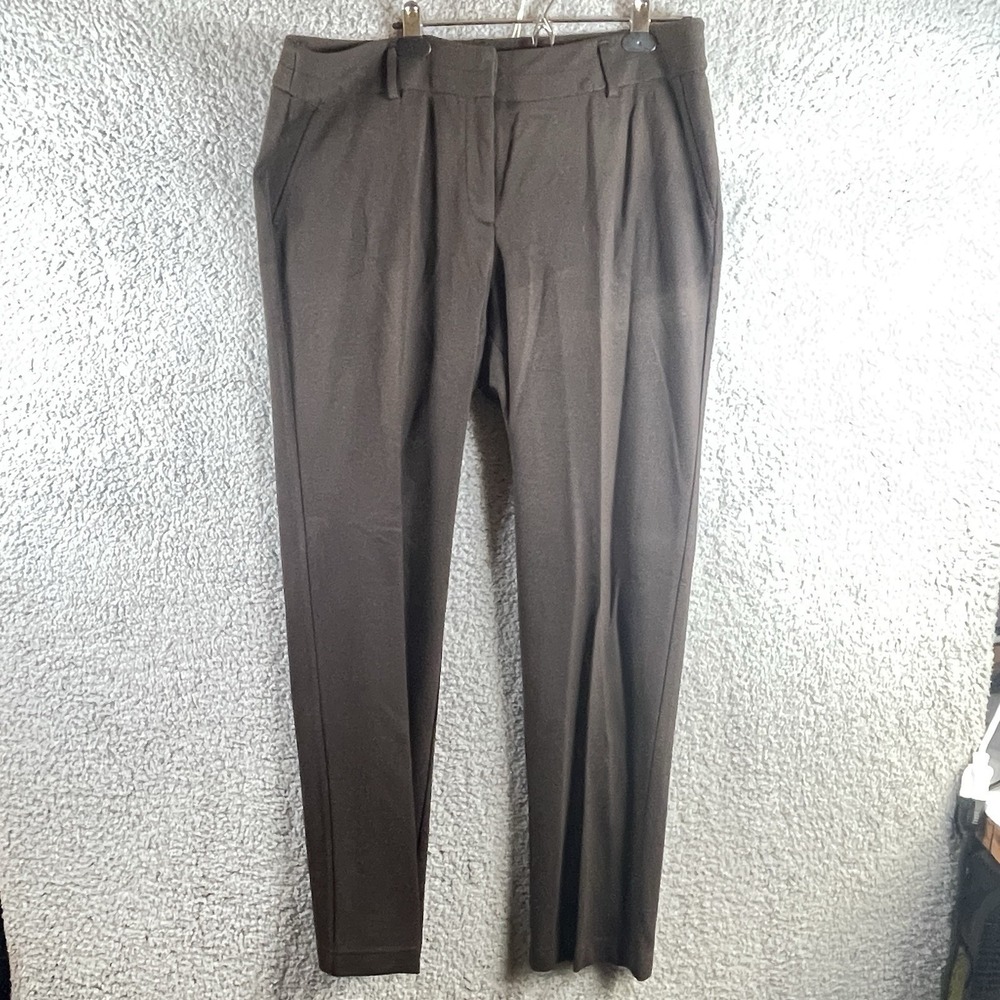 Chico's Pants Lot 2 Size 2.5 Short Regular Stretch Charcoal‎ Brown Career